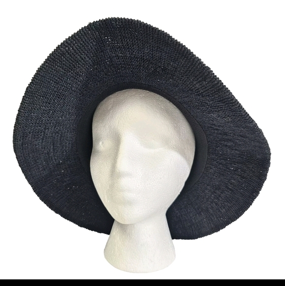 Mint By Goorin Women’s Black Woven One Size Summer Fashionable Beach Cruise Hat - Picture 10 of 13